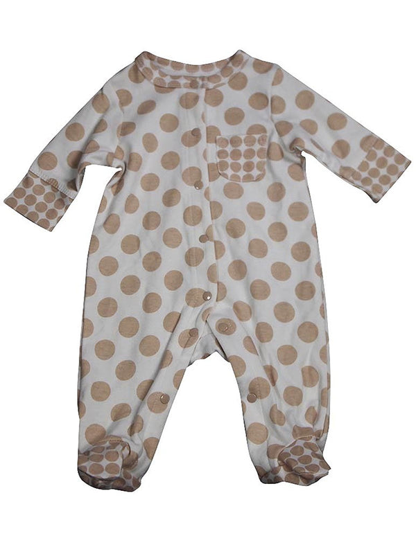 Offspring - Baby Boys Long Sleeve Footed Coverall