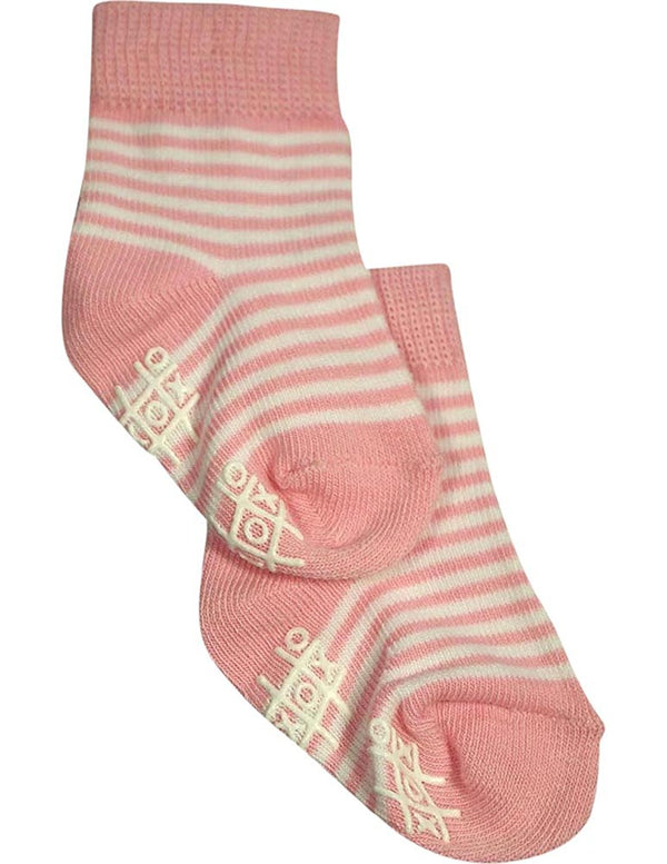 Tic Tac Toe Girls Striped Ankle Sock