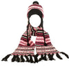 Winter Warm-Up Lined Snowflake Knit Big Girls' Hat Scarf Set
