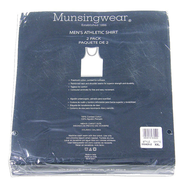 Munsingwear - Big Mens(Pack of 2) Athletic Tank Top