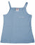 Ave.blu - Little Girls' Ribbed String Tank Top with Emboidered Logo