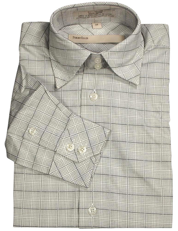 Perry Ellis - Little Boys Long Sleeve Dress Shirt