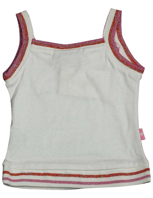 Wild Mango Toddler Girls Sleeveless Cotton Fashion Strappy Tank Shirt Top, 7673