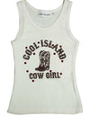 Cool Island Girls Cotton Sleeveless Jeweled Shirt Top